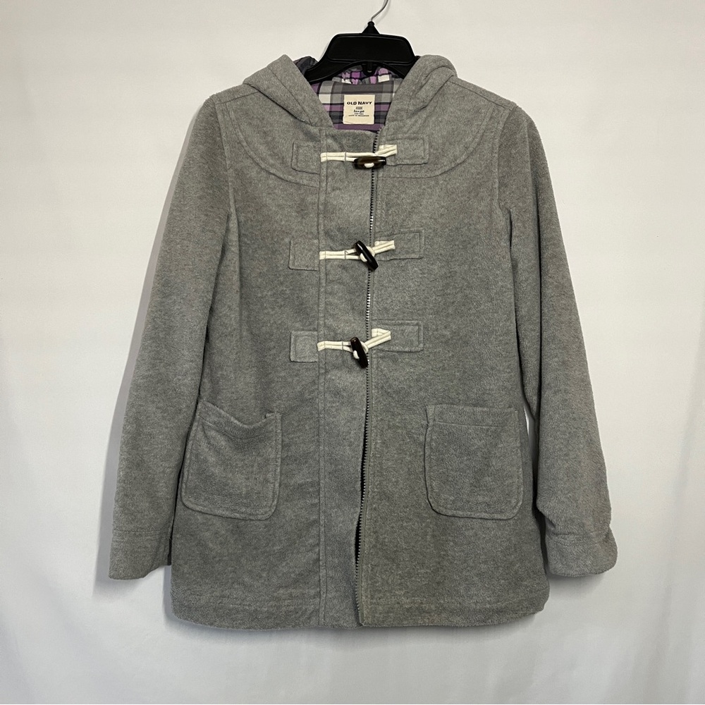 Old Navy Girls Grey Fleece Peacoat